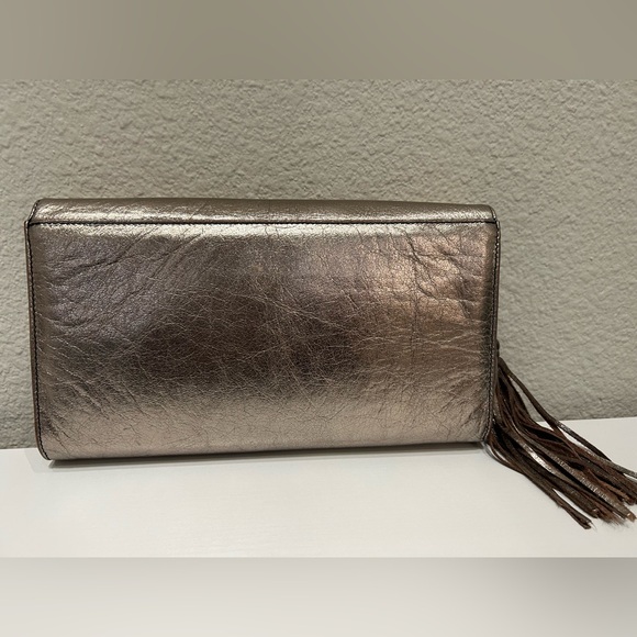 Valentino leather shoulder bag/crossbody/clutch - Bronze Metallic color - Picture 9 of 11